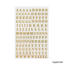 Load image into Gallery viewer, 5pcs/set 3mm Alphabet Letters Numbers Glitter Stikers for Epoxy Resin Mold Decorative Stickers Gold Silver Letters Numbers UV Epoxy Resin Fillings Material
