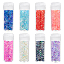 Load image into Gallery viewer, 24Colors 10g Luminous Sequins Epoxy Resin Fillers DIY Decoration Fillling Crafts Nails Art Decoative Glitter Paillette
