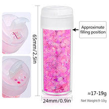 Load image into Gallery viewer, 24Colors 10g Luminous Sequins Epoxy Resin Fillers DIY Decoration Fillling Crafts Nails Art Decoative Glitter Paillette
