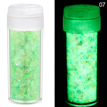 Load image into Gallery viewer, 24Colors 10g Luminous Sequins Epoxy Resin Fillers DIY Decoration Fillling Crafts Nails Art Decoative Glitter Paillette
