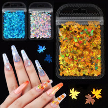 Load image into Gallery viewer, 2g Maple Leaves Sequins Epoxy Resin Fillers DIY Decoration Leaf Fillling Crafts Nails Art Decoative Glitter Paillette
