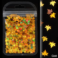Load image into Gallery viewer, 2g Maple Leaves Sequins Epoxy Resin Fillers DIY Decoration Leaf Fillling Crafts Nails Art Decoative Glitter Paillette
