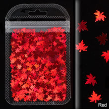 Load image into Gallery viewer, 2g Maple Leaves Sequins Epoxy Resin Fillers DIY Decoration Leaf Fillling Crafts Nails Art Decoative Glitter Paillette
