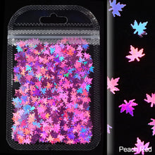 Load image into Gallery viewer, 2g Maple Leaves Sequins Epoxy Resin Fillers DIY Decoration Leaf Fillling Crafts Nails Art Decoative Glitter Paillette
