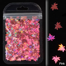 Load image into Gallery viewer, 2g Maple Leaves Sequins Epoxy Resin Fillers DIY Decoration Leaf Fillling Crafts Nails Art Decoative Glitter Paillette

