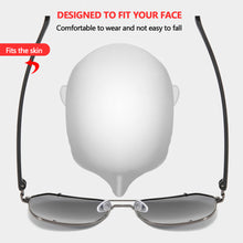 Load image into Gallery viewer, Men Cool Outdoor Polarizing Sunglasses Double Beam Aviator Glasses Retro Trend Safety Drive Sun Glasses

