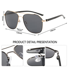 Load image into Gallery viewer, Men Cool Outdoor Polarizing Sunglasses Double Beam Aviator Glasses Retro Trend Safety Drive Sun Glasses
