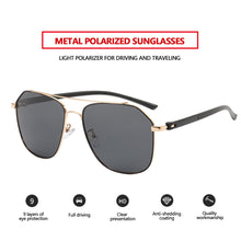 Load image into Gallery viewer, Men Cool Outdoor Polarizing Sunglasses Double Beam Aviator Glasses Retro Trend Safety Drive Sun Glasses
