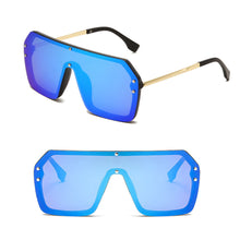 Load image into Gallery viewer, Newly Outdoor Sunglasses Large Frame Square UV400 Male Female Sun Glasses Fashion One-piece Eyewear
