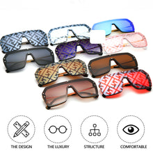 Load image into Gallery viewer, Newly Outdoor Sunglasses Large Frame Square UV400 Male Female Sun Glasses Fashion One-piece Eyewear
