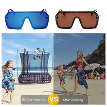 Load image into Gallery viewer, Newly Outdoor Sunglasses Large Frame Square UV400 Male Female Sun Glasses Fashion One-piece Eyewear
