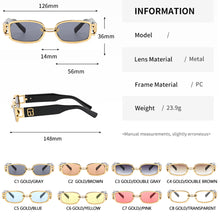 Load image into Gallery viewer, Trend Retro Women Sunglasses Ultraviolet-proof Clear Vision Cool Multicolor Rectangle Travel Outdoor Glasses
