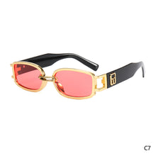 Load image into Gallery viewer, Trend Retro Women Sunglasses Ultraviolet-proof Clear Vision Cool Multicolor Rectangle Travel Outdoor Glasses
