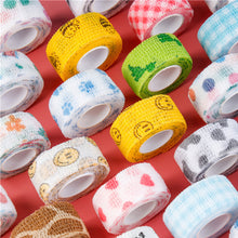 Load image into Gallery viewer, 1 Roll 4M Self-adhesive Tape Disposable Multicolor Elastic Bandage for Wrap Elbow Tattoo Handle Grip Protect Finger
