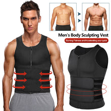 Load image into Gallery viewer, Adjustable Neoprene Trainingvest Posture Corrector Men Women Back Support Double Waistband Sports Body Shaping Suit
