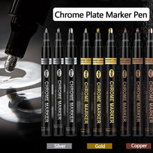 Load image into Gallery viewer, DIY Chrome Plate Reflective Specular Paint Pen High-gloss Silver Liquid Signature Electroplating Marker Pen
