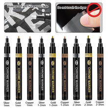 Load image into Gallery viewer, DIY Chrome Plate Reflective Specular Paint Pen High-gloss Silver Liquid Signature Electroplating Marker Pen
