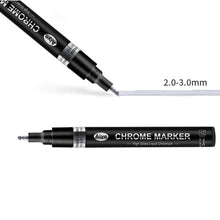 Load image into Gallery viewer, DIY Chrome Plate Reflective Specular Paint Pen High-gloss Silver Liquid Signature Electroplating Marker Pen
