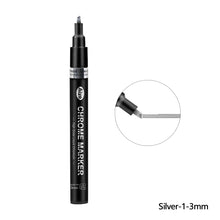 Load image into Gallery viewer, DIY Chrome Plate Reflective Specular Paint Pen High-gloss Silver Liquid Signature Electroplating Marker Pen
