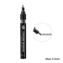 Load image into Gallery viewer, DIY Chrome Plate Reflective Specular Paint Pen High-gloss Silver Liquid Signature Electroplating Marker Pen
