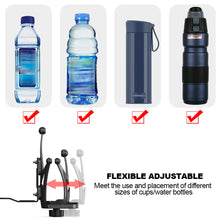 Load image into Gallery viewer, Portable Motorcycle Bottle Holder Riding Water Cup Holder Mount with Bracket Adjustable Bicycle Drink Holder Outdoor ABS
