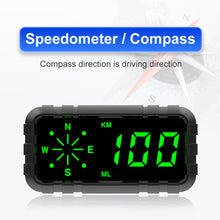 Load image into Gallery viewer, Vehicles Speed Odometer Mileage Car HUD Compass GPS Speedometer Display Digital Speed Alarm
