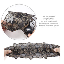 Load image into Gallery viewer, Women Wide-brimmed Lace Hair Hoop Non-slip Headband All-match Temperament Simple Headband Hair Accessories
