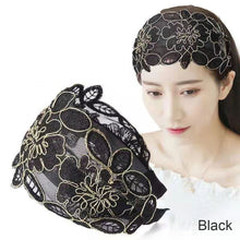 Load image into Gallery viewer, Women Wide-brimmed Lace Hair Hoop Non-slip Headband All-match Temperament Simple Headband Hair Accessories
