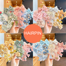 Load image into Gallery viewer, 8pcs/set Children Hair Accessories Bow Hairpin Colorful Sweet Hair Clips Fashion Cute Hair Accessories
