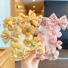 Load image into Gallery viewer, 8pcs/set Children Hair Accessories Bow Hairpin Colorful Sweet Hair Clips Fashion Cute Hair Accessories
