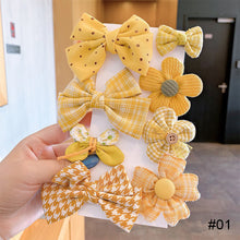 Load image into Gallery viewer, 8pcs/set Children Hair Accessories Bow Hairpin Colorful Sweet Hair Clips Fashion Cute Hair Accessories
