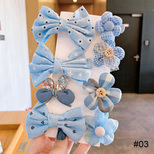 Load image into Gallery viewer, 8pcs/set Children Hair Accessories Bow Hairpin Colorful Sweet Hair Clips Fashion Cute Hair Accessories
