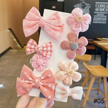 Load image into Gallery viewer, 8pcs/set Children Hair Accessories Bow Hairpin Colorful Sweet Hair Clips Fashion Cute Hair Accessories
