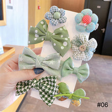 Load image into Gallery viewer, 8pcs/set Children Hair Accessories Bow Hairpin Colorful Sweet Hair Clips Fashion Cute Hair Accessories
