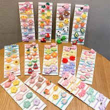 Load image into Gallery viewer, 10pcs/set Children Cartoon Hair Rope Creative Simple Hair Rope Colorful Sweet Hair Rope Fashion Hair Accessories
