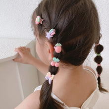 Load image into Gallery viewer, 10pcs/set Children Cartoon Hair Rope Creative Simple Hair Rope Colorful Sweet Hair Rope Fashion Hair Accessories
