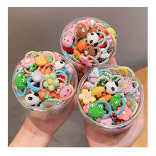 Load image into Gallery viewer, 10pcs/set Children Cartoon Hair Rope Creative Simple Hair Rope Colorful Sweet Hair Rope Fashion Hair Accessories
