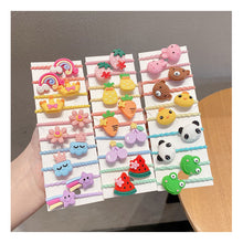 Load image into Gallery viewer, 10pcs/set Children Cartoon Hair Rope Creative Simple Hair Rope Colorful Sweet Hair Rope Fashion Hair Accessories
