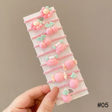 Load image into Gallery viewer, 10pcs/set Children Cartoon Hair Rope Creative Simple Hair Rope Colorful Sweet Hair Rope Fashion Hair Accessories
