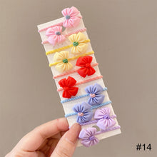 Load image into Gallery viewer, 10pcs/set Children Cartoon Hair Rope Creative Simple Hair Rope Colorful Sweet Hair Rope Fashion Hair Accessories
