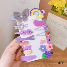 Load image into Gallery viewer, 14pcs/set Children Hairpin Cute Flower Girl Hair Accessories Colorful Sweet Hair Clips Fashion Hair Accessories
