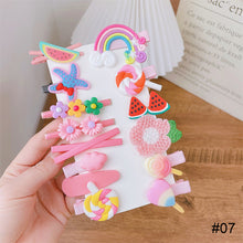 Load image into Gallery viewer, 14pcs/set Children Hairpin Cute Flower Girl Hair Accessories Colorful Sweet Hair Clips Fashion Hair Accessories
