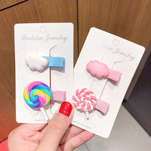 Load image into Gallery viewer, 10pcs/set Children Hairpin Cartoon Ice Cream Hairpin Colorful Sweet Hair Clips Fashion Hair Accessories
