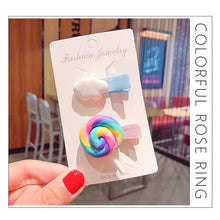 Load image into Gallery viewer, 10pcs/set Children Hairpin Cartoon Ice Cream Hairpin Colorful Sweet Hair Clips Fashion Hair Accessories

