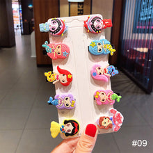 Load image into Gallery viewer, 10pcs/set Children Hairpin Cartoon Ice Cream Hairpin Colorful Sweet Hair Clips Fashion Hair Accessories

