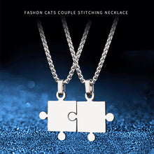 Load image into Gallery viewer, Couple Necklace Square Stitching Pendant Necklace Fashion Simple Accessories Jewelry For Women Men
