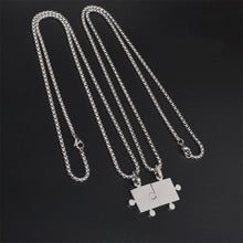 Load image into Gallery viewer, Couple Necklace Square Stitching Pendant Necklace Fashion Simple Accessories Jewelry For Women Men
