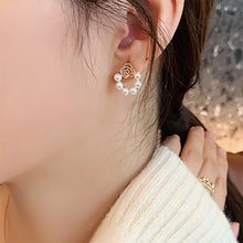 Load image into Gallery viewer, Temperament High-end Pearl Stud Earrings Zircon Earrings Fashion Simple Accessories Jewelry for Women
