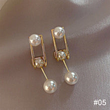 Load image into Gallery viewer, Temperament High-end Pearl Stud Earrings Zircon Earrings Fashion Simple Accessories Jewelry for Women
