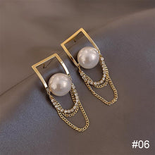 Load image into Gallery viewer, Temperament High-end Pearl Stud Earrings Zircon Earrings Fashion Simple Accessories Jewelry for Women
